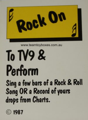 PARTS ONLY - Rockology Board Game - (1) Pop Luck Card Only