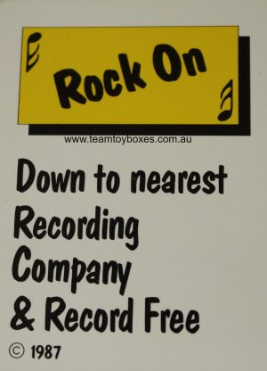 PARTS ONLY - Rockology Board Game - (1) Pop Luck Card Only