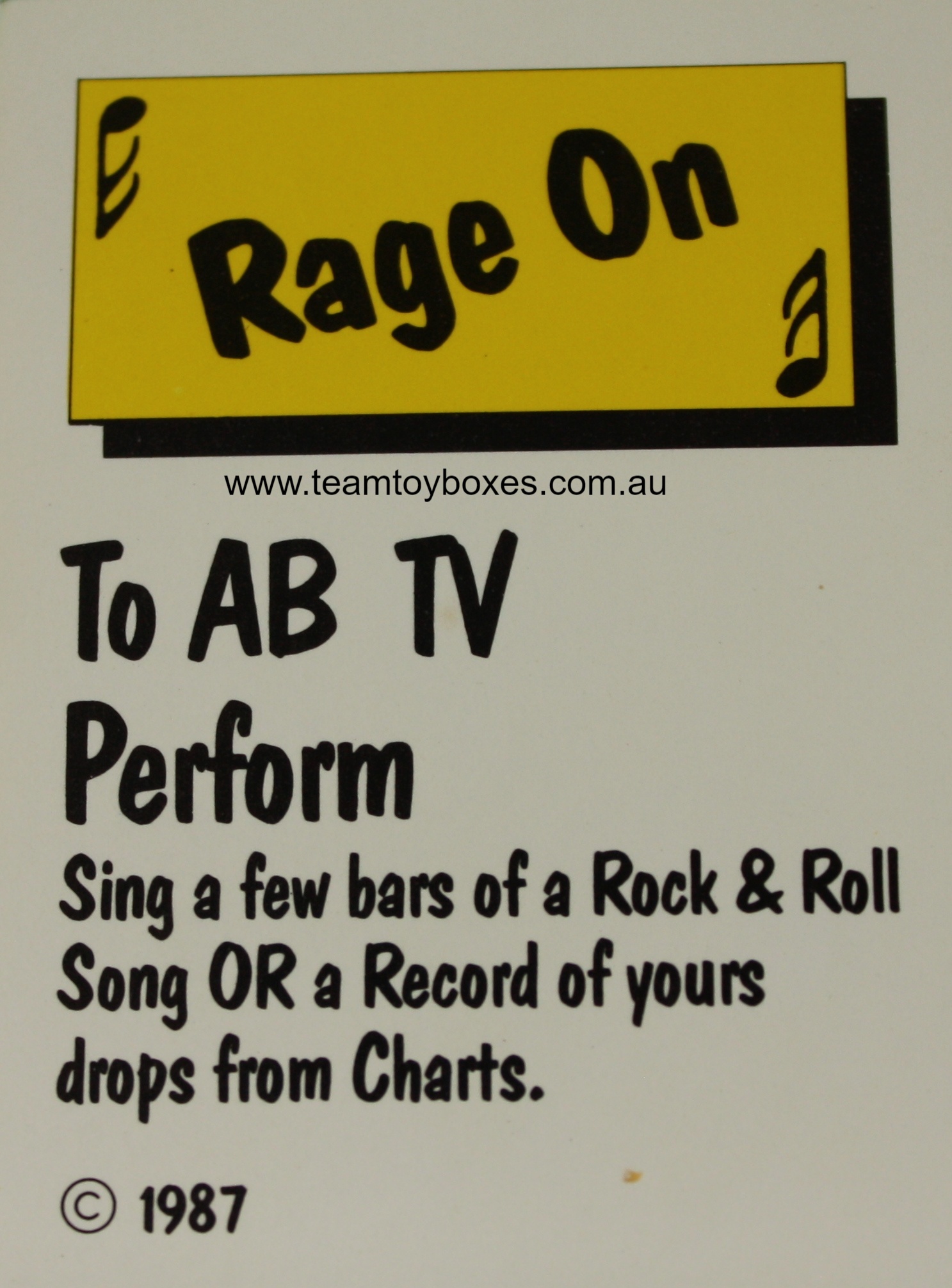 PARTS ONLY - Rockology Board Game - (1) Pop Luck Card Only