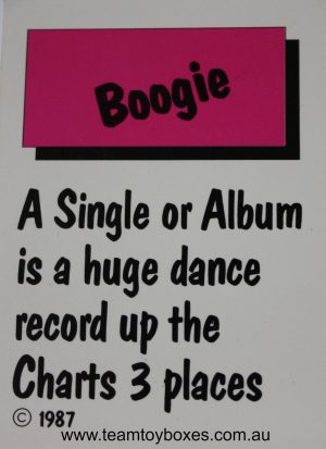 PARTS ONLY - Rockology Board Game - (1) Chartbuster Card Only
