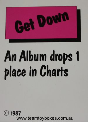 PARTS ONLY - Rockology Board Game - (1) Chartbuster Card Only
