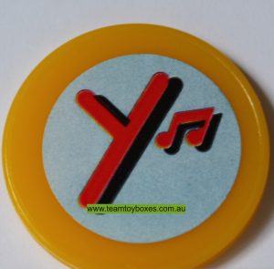 PARTS ONLY - Rockology Board Game - (1) Letter Y Gold Disc Only