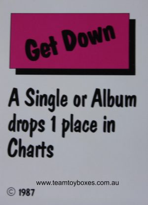 PARTS ONLY - Rockology Board Game - (1) Chartbuster Card Only