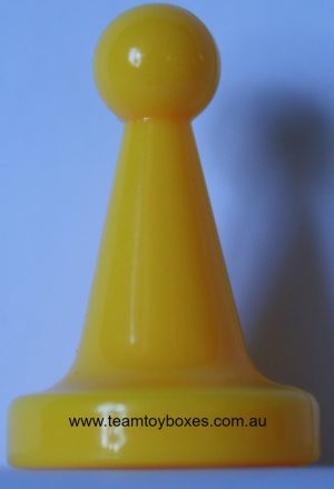 PARTS ONLY - E! Entertainment Trivia Board Game - (1) Yellow Plastic Playing Token Only