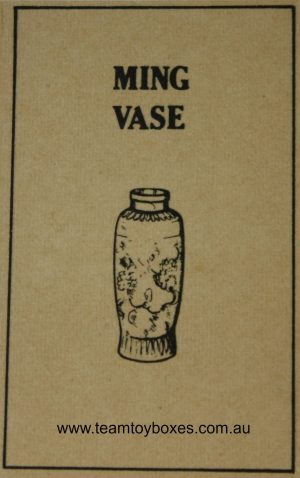 Parts Only - Golden Hammer Board Game - (1) Fake Ming Vase Card Only
