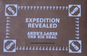 PARTS ONLY - Code Master Treasure Hunter Board Game - (1) Anne's Lands The Big Deal Expedition Revealed Card Only