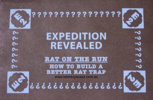 PARTS ONLY - Code Master Treasure Hunter Board Game - (1) Rat On The Run Expedition Revealed Card Only