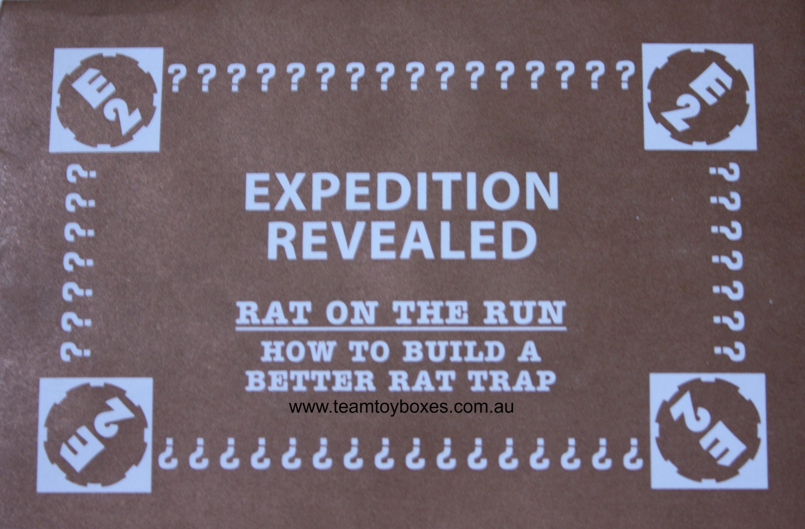 PARTS ONLY - Code Master Treasure Hunter Board Game - (1) Rat On The Run Expedition Revealed Card Only