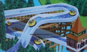 PARTS ONLY - RollerCoaster Tycoon Board Game - (1) River Rapids Attraction Marker Only