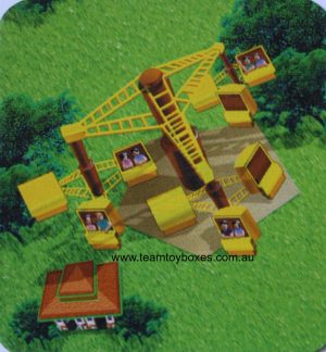PARTS ONLY - RollerCoaster Tycoon Board Game - (1) Scrambled Eggs Attraction Marker Only