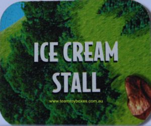 PARTS ONLY - RollerCoaster Tycoon Board Game - (1) Ice Cream Stall Attraction Marker Only
