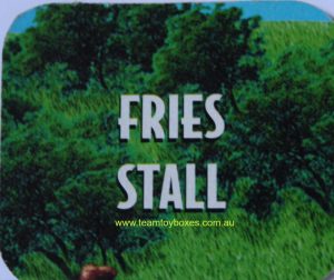 PARTS ONLY - RollerCoaster Tycoon Board Game - (1) Fries Stall Attraction Marker Only