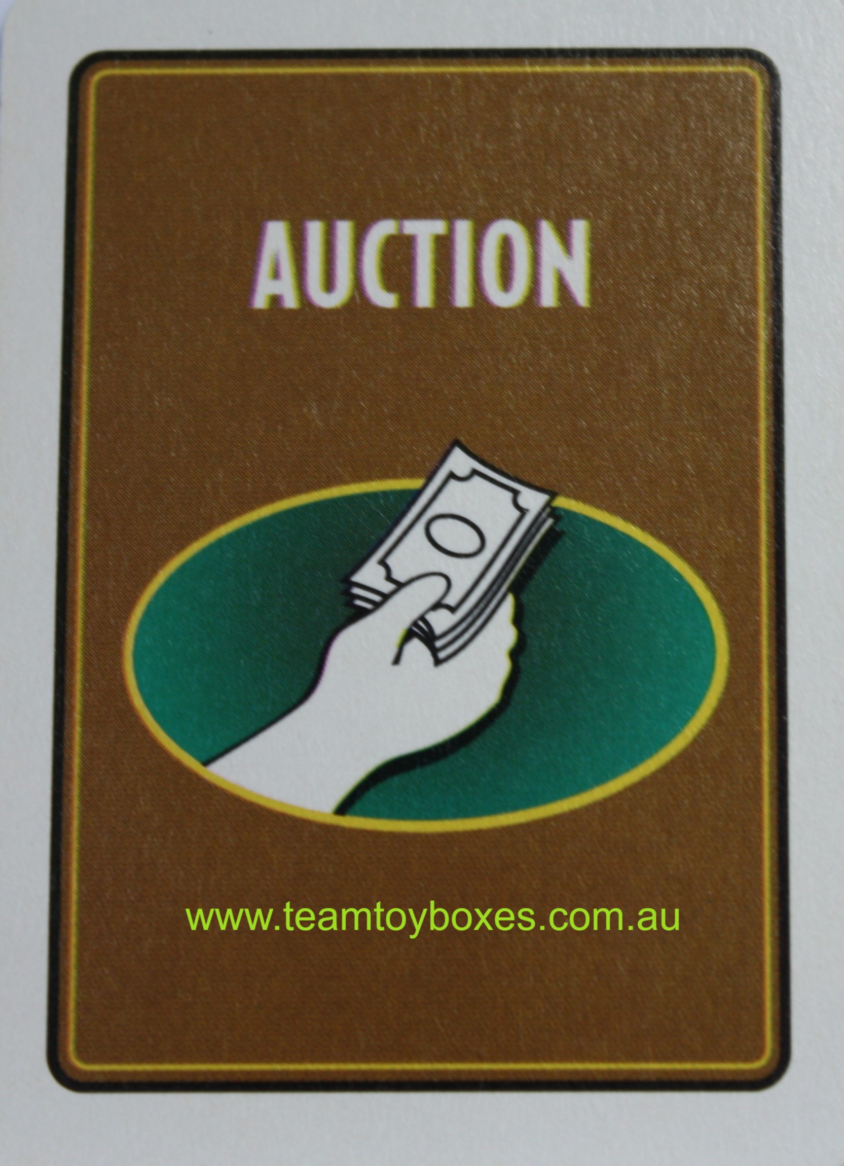 PARTS ONLY - RollerCoaster Tycoon Board Game - (1) Auction Event Card Only