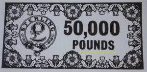 PARTS ONLY - Mine A Million Business Board Game - (1) Pack of 10 £50,000 Only