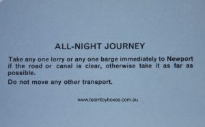 PARTS ONLY - Mine A Million Business Board Game - (1) All-Night Journey Card Only