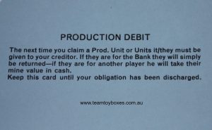 PARTS ONLY - Mine A Million Business Board Game - (1) Production Debit Card Only