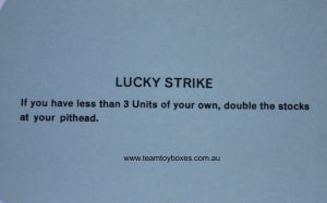 PARTS ONLY - Mine A Million Business Board Game - (1) Lucky Strike Card Only