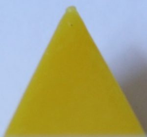 PARTS ONLY - Mine A Million Business Board Game - (1) Yellow Pyramid Only