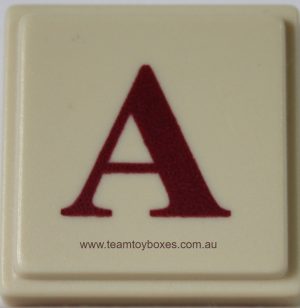 PARTS ONLY - Upwords Board Game - (1) Plastic Letter A Only