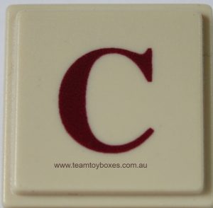 PARTS ONLY - Upwords Board Game - (1) Plastic Letter C Only