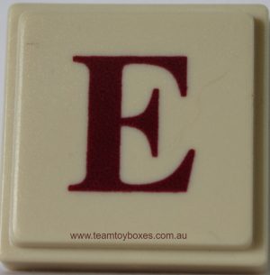 PARTS ONLY - Upwords Board Game - (1) Plastic Letter E Only