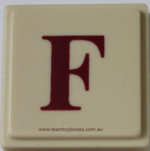 PARTS ONLY - Upwords Board Game - (1) Plastic Letter F Only