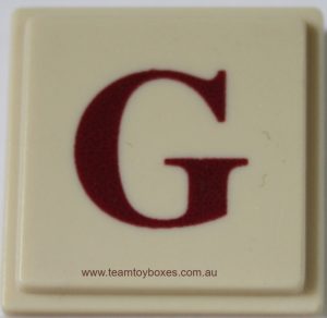 PARTS ONLY - Upwords Board Game - (1) Plastic Letter G Only