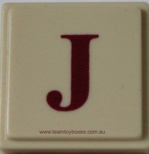 PARTS ONLY - Upwords Board Game - (1) Plastic Letter J Only
