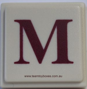 PARTS ONLY - Upwords Board Game - (1) Plastic Letter M Only