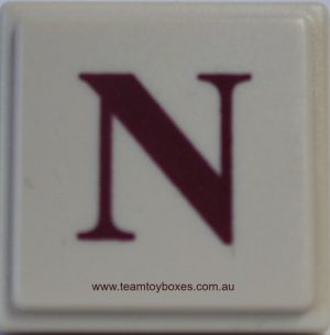 PARTS ONLY - Upwords Board Game - (1) Plastic Letter N Only