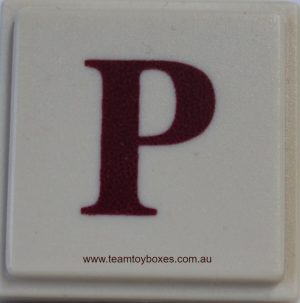 PARTS ONLY - Upwords Board Game - (1) Plastic Letter P Only