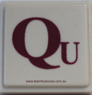 PARTS ONLY - Upwords Board Game - (1) Plastic Letter Q Only