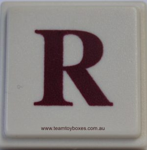 PARTS ONLY - Upwords Board Game - (1) Plastic Letter R Only