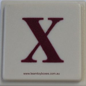 PARTS ONLY - Upwords Board Game - (1) Plastic Letter X Only
