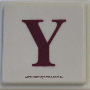 PARTS ONLY - Upwords Board Game - (1) Plastic Letter Y Only