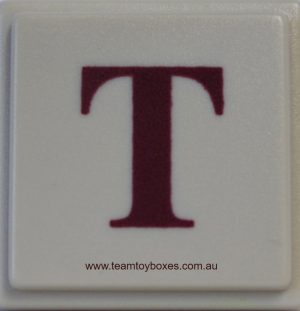 PARTS ONLY - Upwords Board Game - (1) Plastic Letter T Only