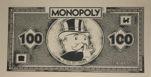 PARTS ONLY - Monopoly Board Game "Cheaters" Edition - (1) Pack of 10 $100 Monopoly Money Only