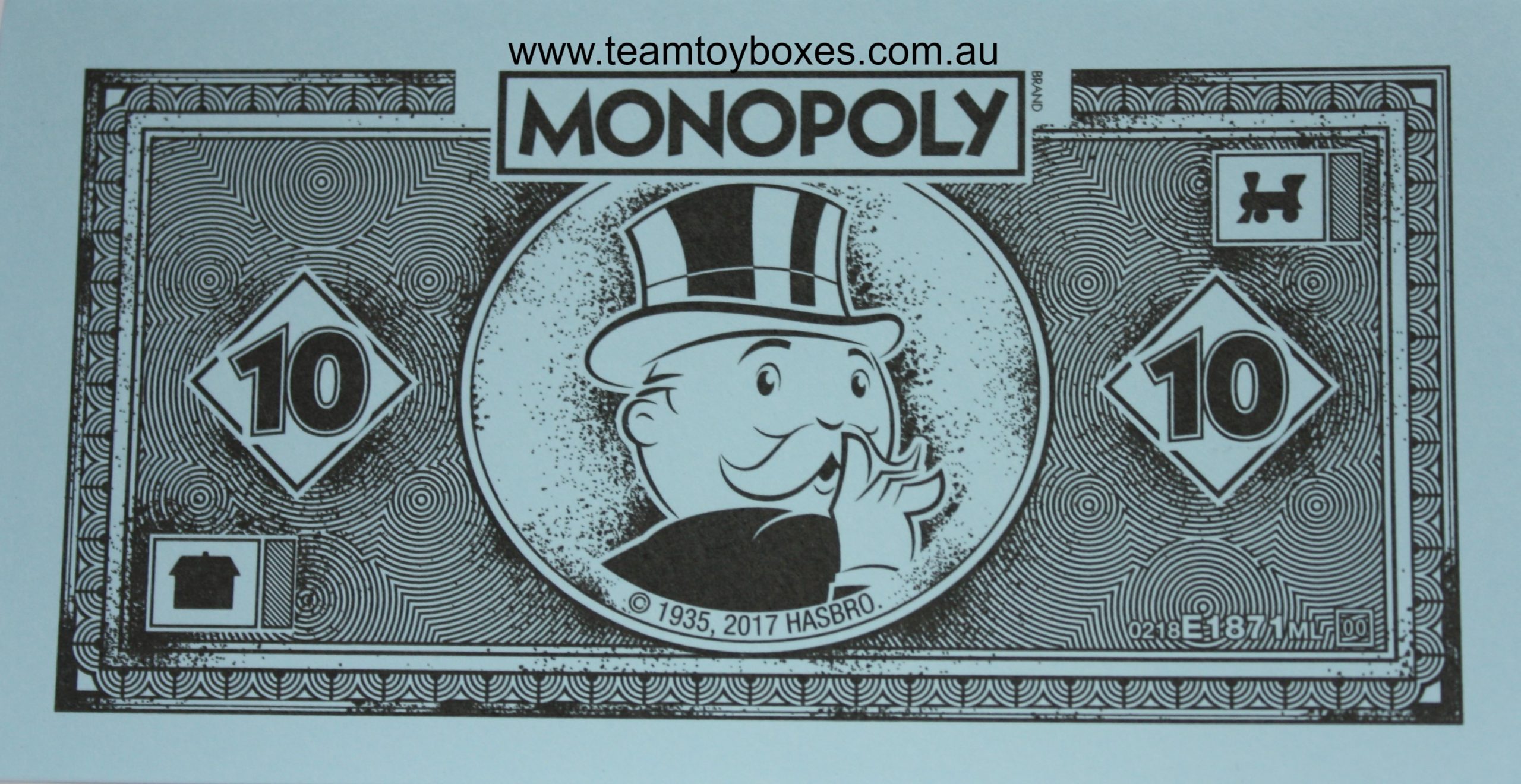 PARTS ONLY - Monopoly Board Game "Cheaters" Edition - (1) Pack of 10 $10 Monopoly Money Only