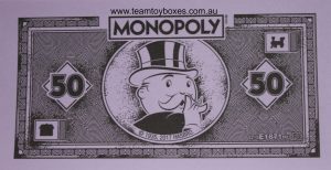 PARTS ONLY - Monopoly Board Game "Cheaters" Edition - (1) Pack of 10 $50 Monopoly Money Only