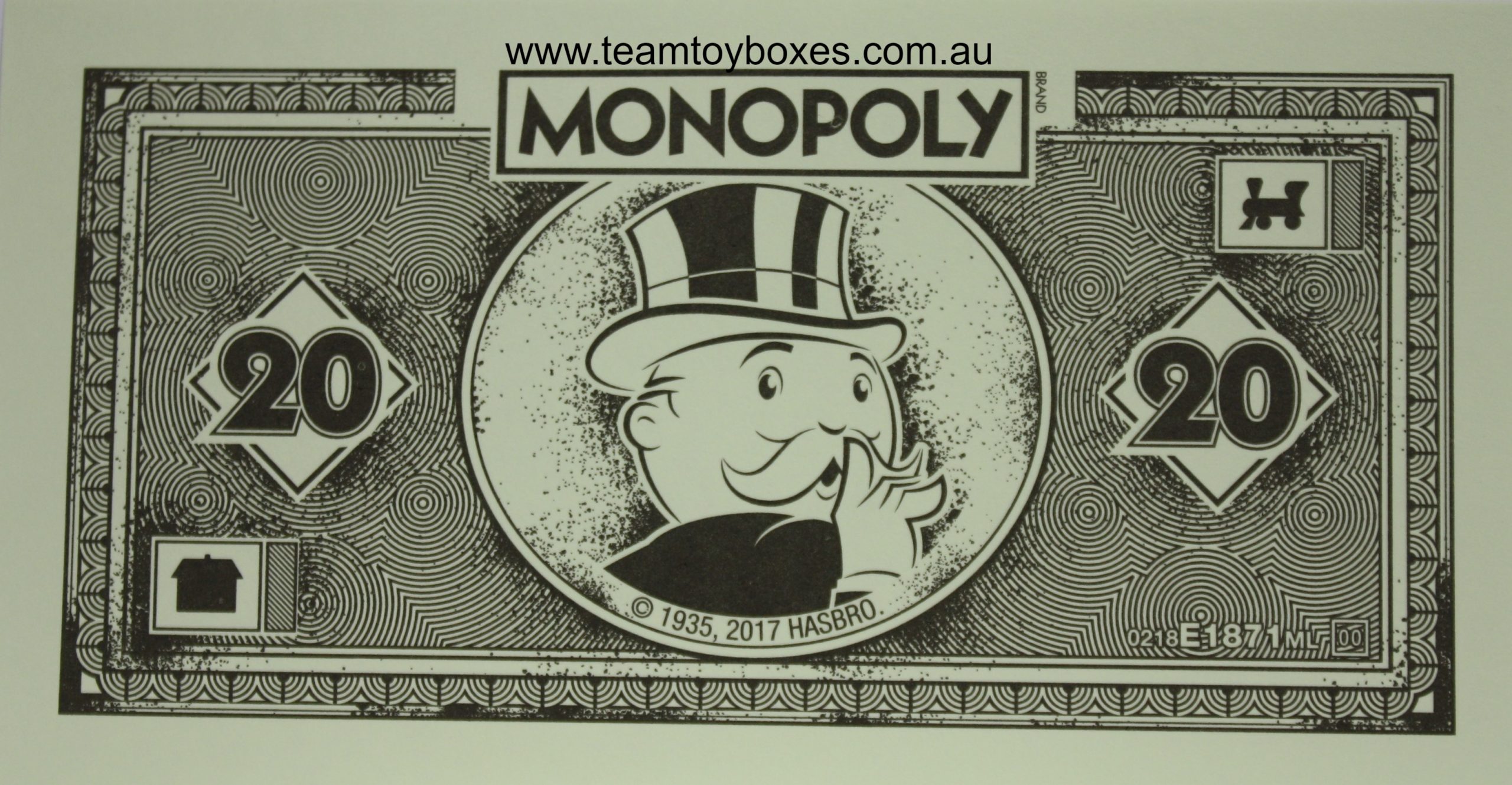 PARTS ONLY - Monopoly Board Game "Cheaters" Edition - (1) Pack of 10 $20 Monopoly Money Only