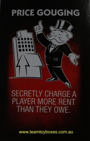 PARTS ONLY - Monopoly Board Game "Cheaters" Edition - (1) #4 Cheat Card Only