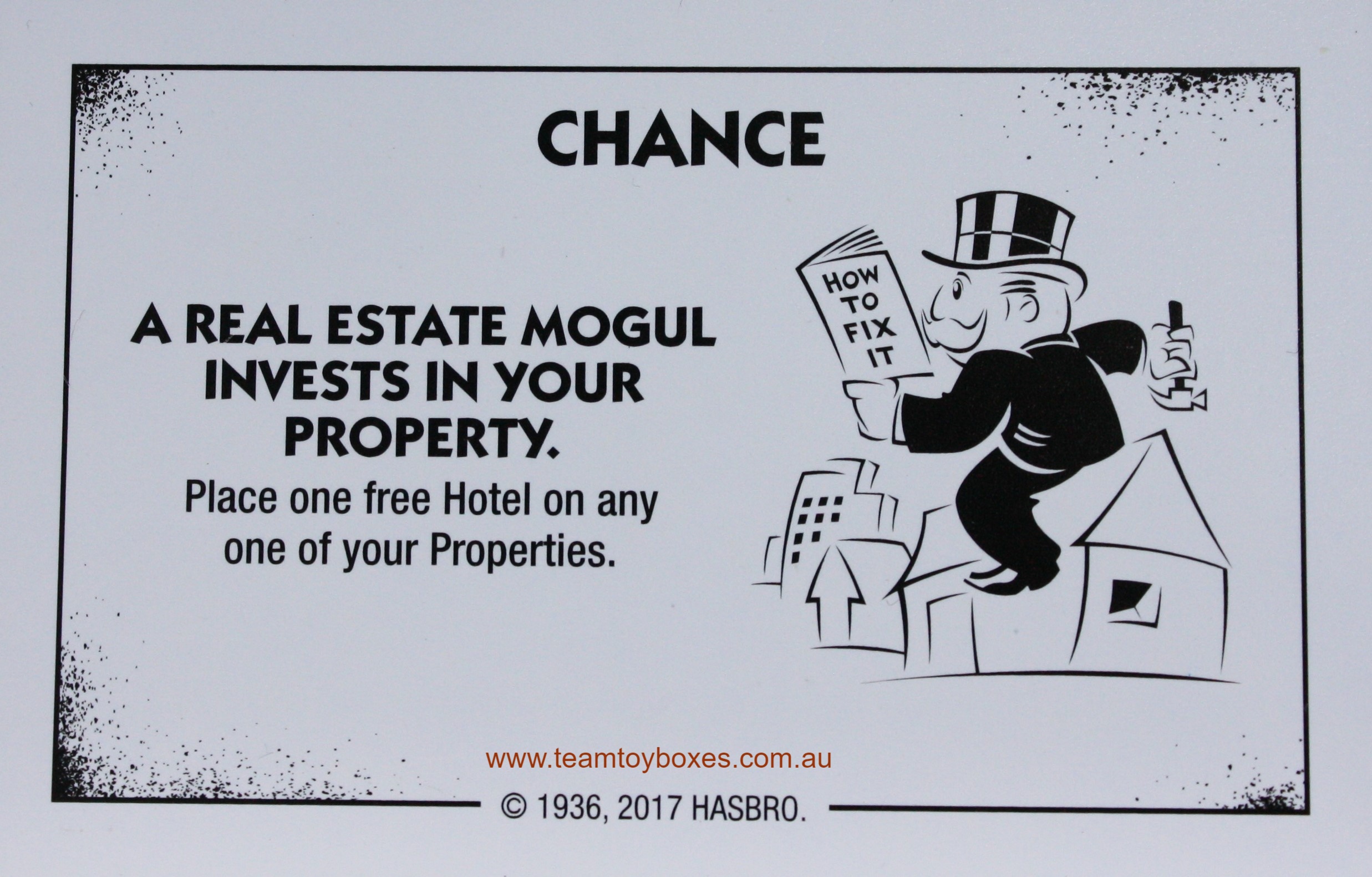 PARTS ONLY - Monopoly Board Game "Cheaters" Edition - (1) #15 Chance Card Only