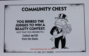 PARTS ONLY - Monopoly Board Game "Cheaters" Edition - (1) #11 Community Chest Card Only