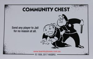 PARTS ONLY - Monopoly Board Game "Cheaters" Edition - (1) #9 Community Chest Card Only