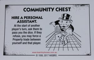 PARTS ONLY - Monopoly Board Game "Cheaters" Edition - (1) #3 Community Chest Card Only