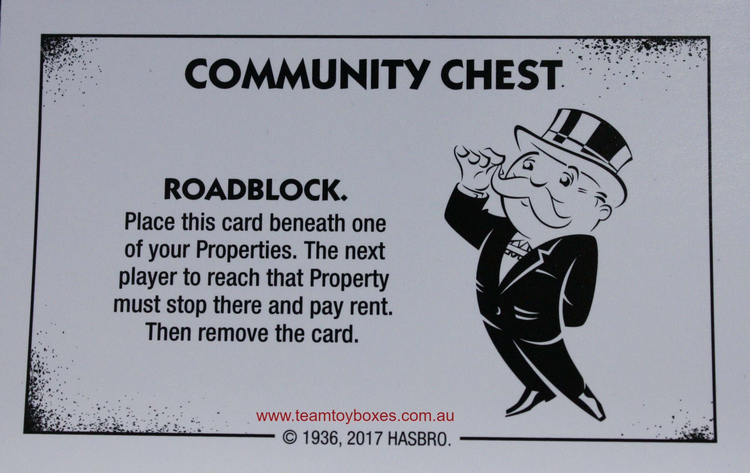 PARTS ONLY - Monopoly Board Game "Cheaters" Edition - (1) #2 Community Chest Card Only