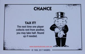 PARTS ONLY - Monopoly Board Game "Cheaters" Edition - (1) #16 Chance Card Only