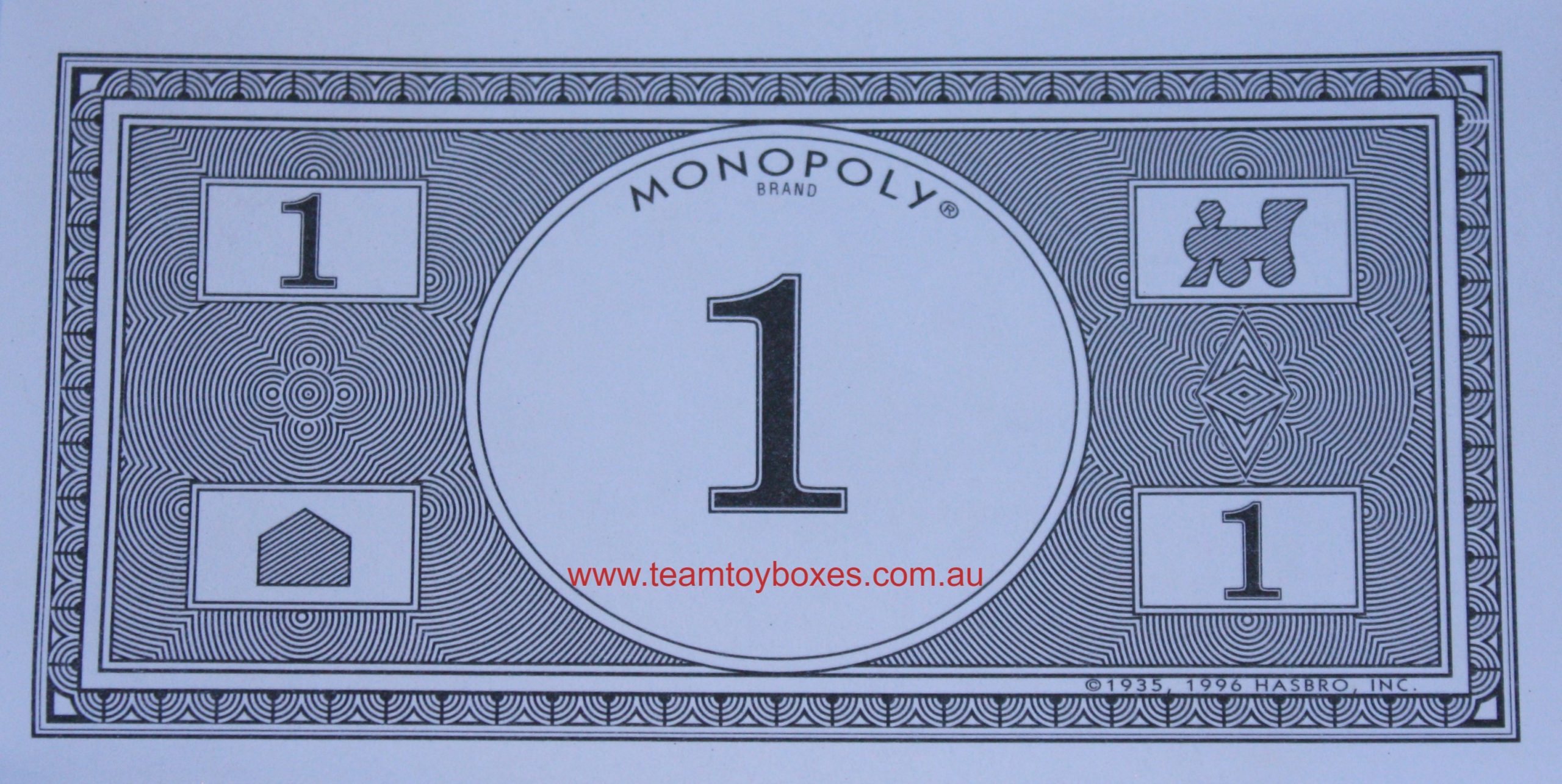 PARTS ONLY - Monopoly Board Game 2006 Hasbro Version - (1) Pack of 10 $1 Money Only