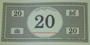 PARTS ONLY - Monopoly Board Game 2006 Hasbro Version - (1) Pack of 10 $20 Money Only