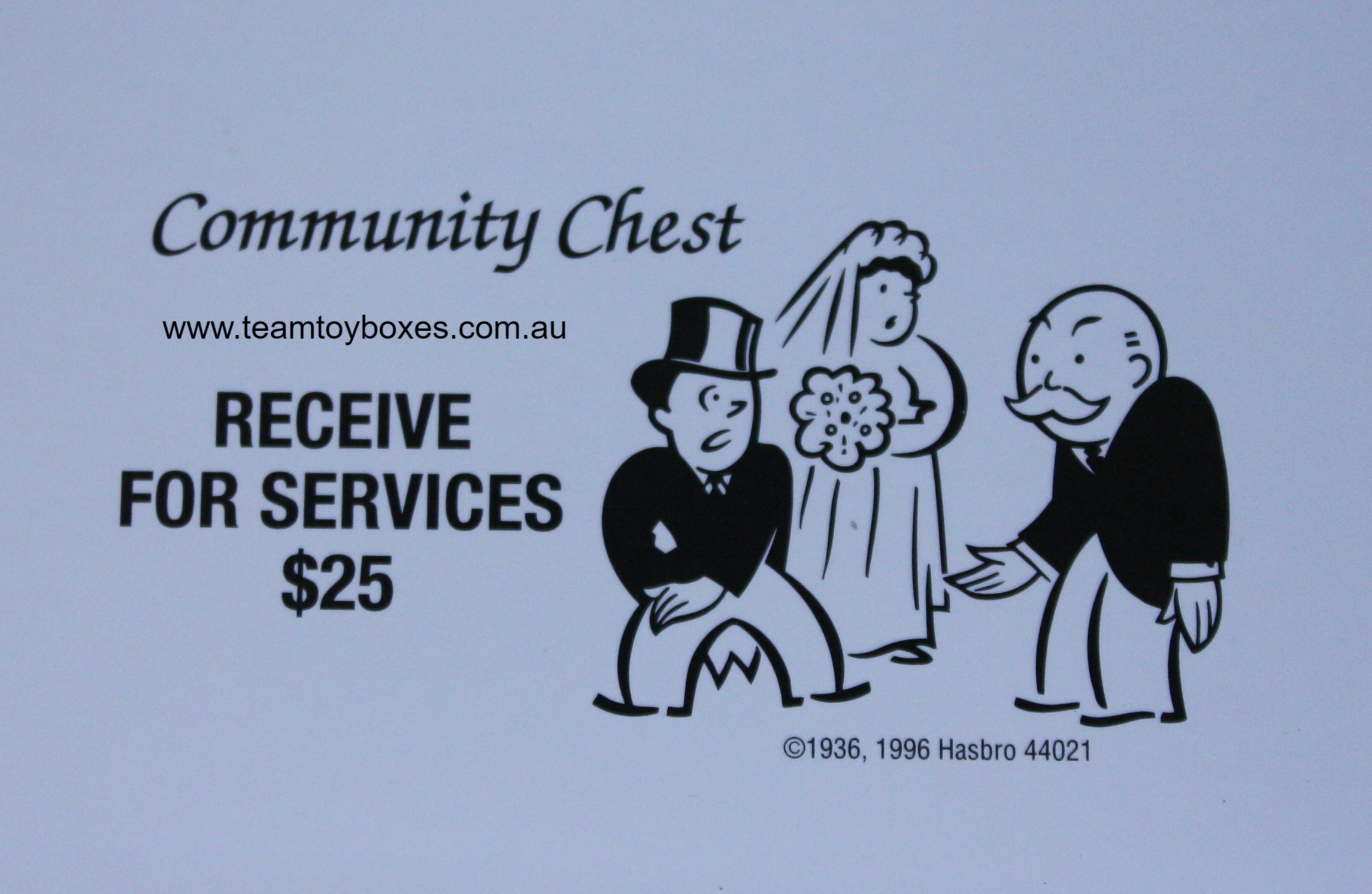 PARTS ONLY - Monopoly Board Game 2006 Hasbro Version - #6 Community Chest Card Only